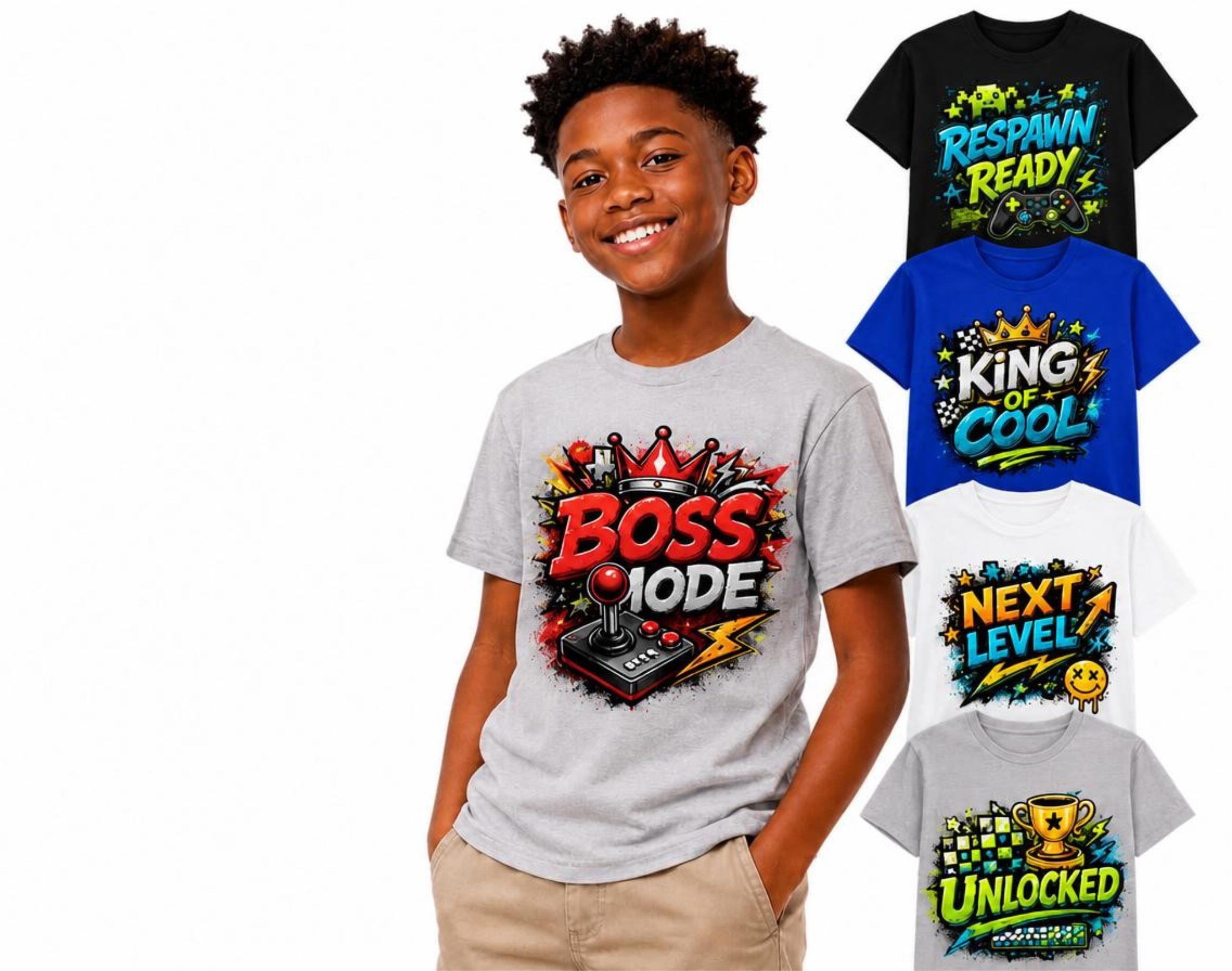 Boy's Graphic T-Shirt 5-Pack Bundle