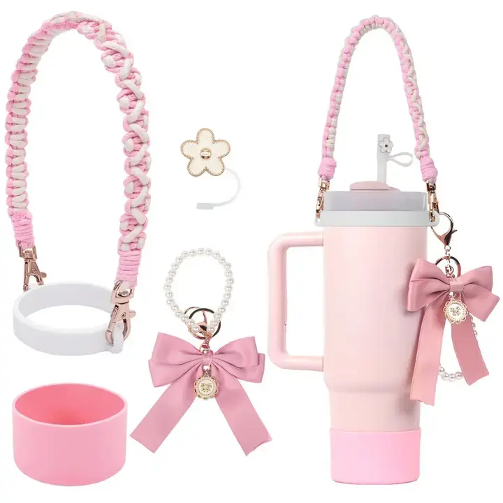 Coquette Pink 5-Piece Tumbler Set