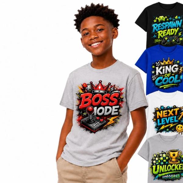 Boy's Graphic T-Shirt 5-Pack Bundle
